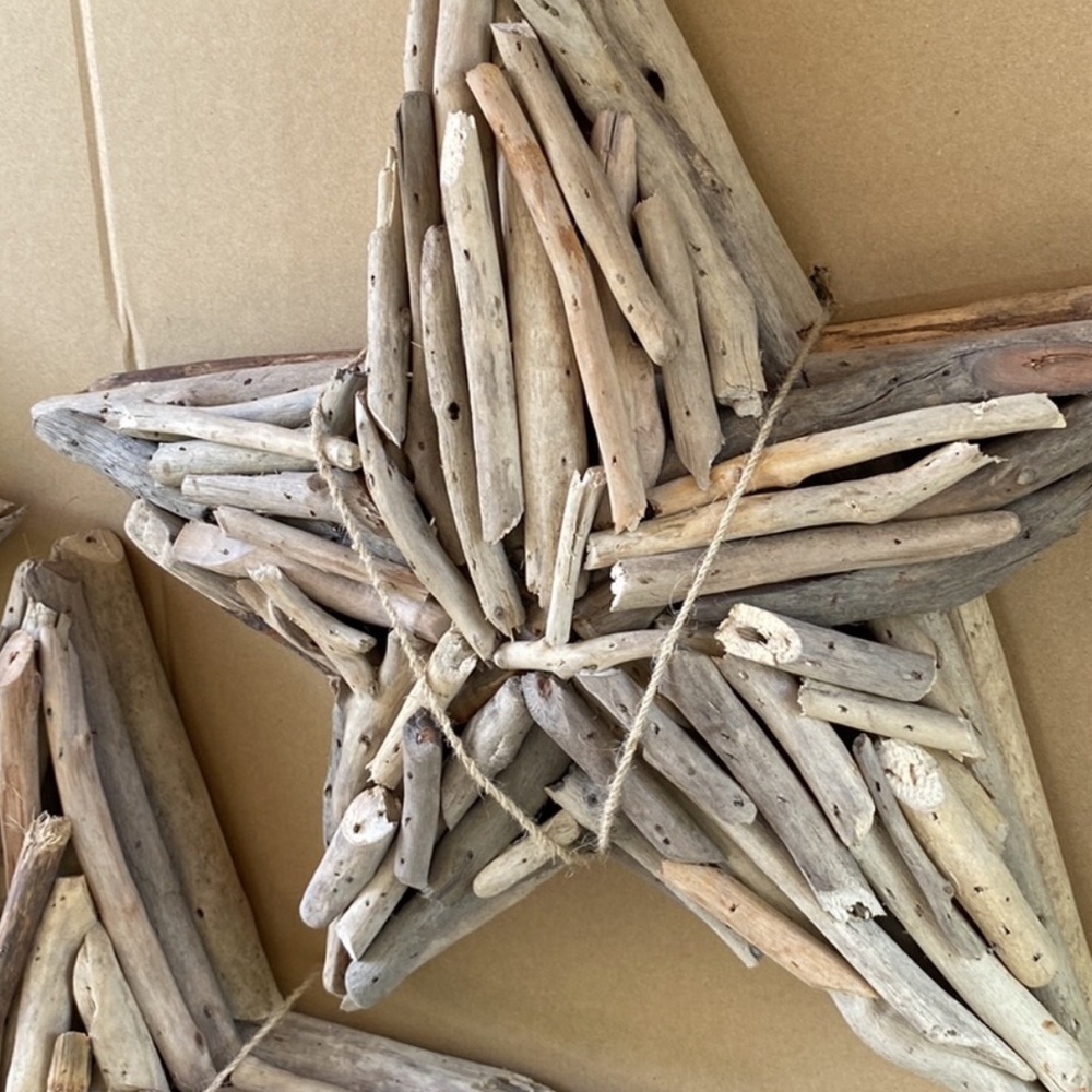 Pottery Barn Rustic Pieced Driftwood Stars Wall Art - Set Of 3 ✨ - Picture 13 of 15